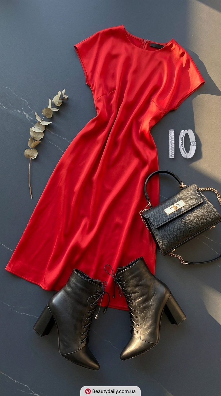 Які плаття зараз в моді: тренди 2026. Сміливе чорне асиметричне міні-плаття з принтом для вечірнього виходу в місті.