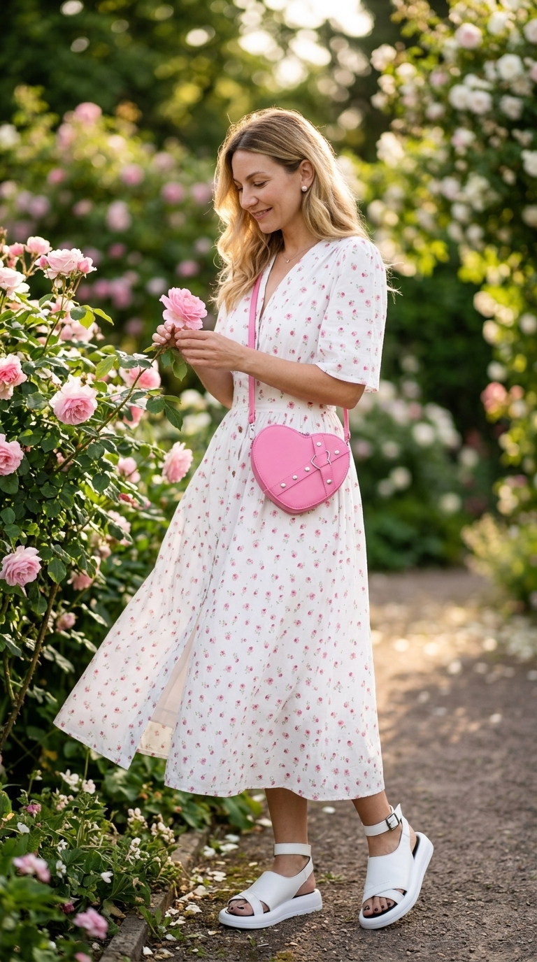 Елегантні літні сукні 2026: ніжно-рожева максі сукня з воланами для весняного побачення. Романтичний образ.