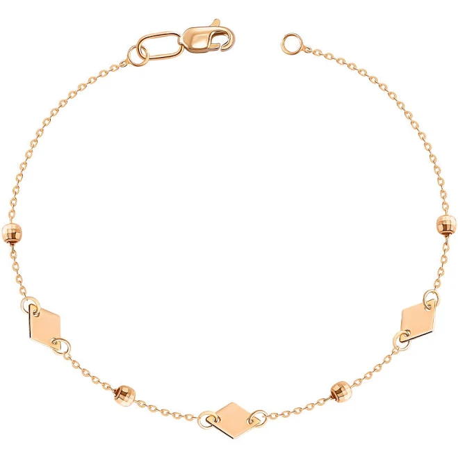 аксесуар Купить Золотой браслет без вставки. Артикул 07226/01/0 в Интернет-Магазине Золотой Век золото Золотий Вік $11944