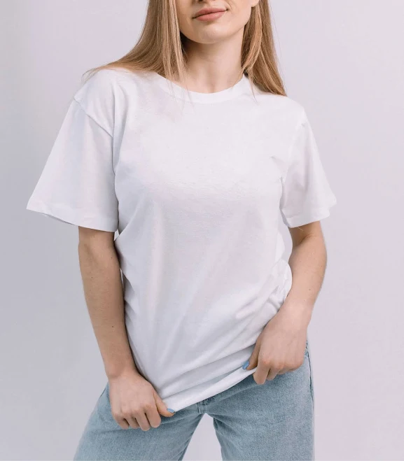 футболки Жіноча Біла футболка 100% бавовна натуральна трикотажна базова без принта Not Enot $180