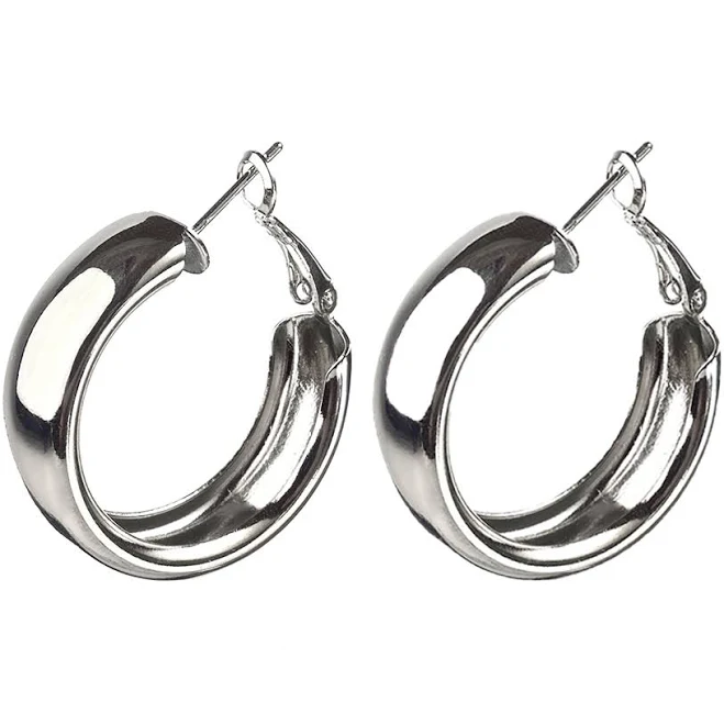 accessory Сережки Кільця сріблясті (пара) Monpacie $100