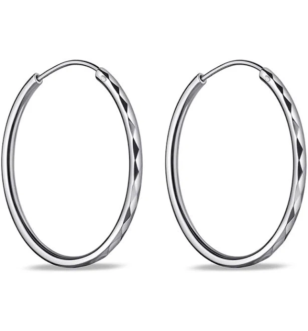 accessory Срібні сережки-кільця Елізіум &Oslash; Столична Ювелірна Фабрика $1225