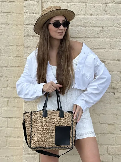 bag Сумка солом'яна бежевий темний Look by Dias $1250