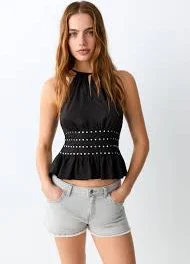 halter top Топ халтер з драпіруванням mango.com $1299