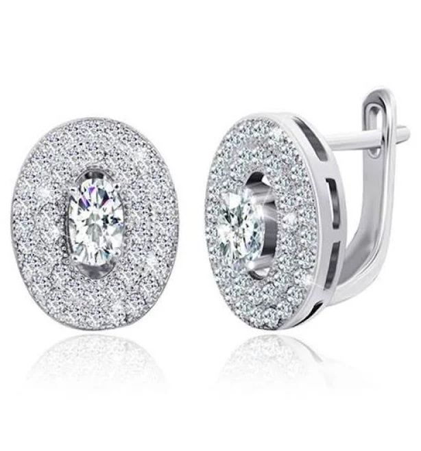 accessory Сережки срібні з фіанітами 585.ua $1340
