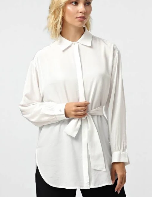 top Блузка білий шовк-віскоза Hladysh $1360