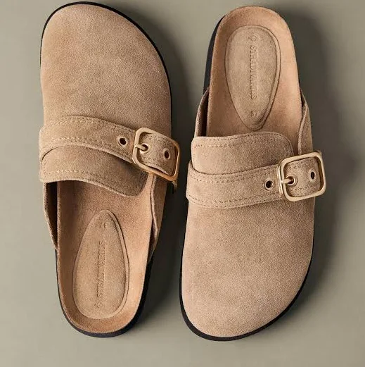 shoes Шкіряні сабо з пряжкою Stradivarius $1499