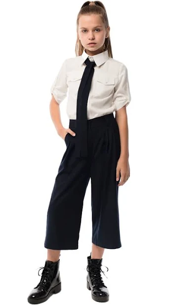 shorts Кюлоти класичні для дівчинки темно-сині Sashka $1500