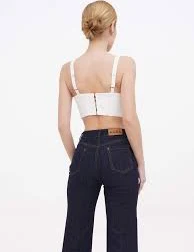 crop top Белый топ з чашками A.G.N.A $1500