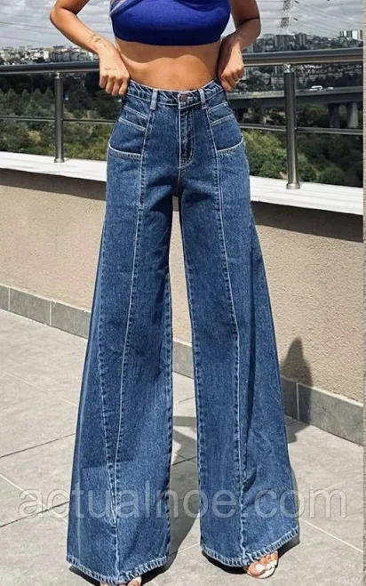 jeans Джинсы женские синие клеш палаццо оригинальные Prom $1600