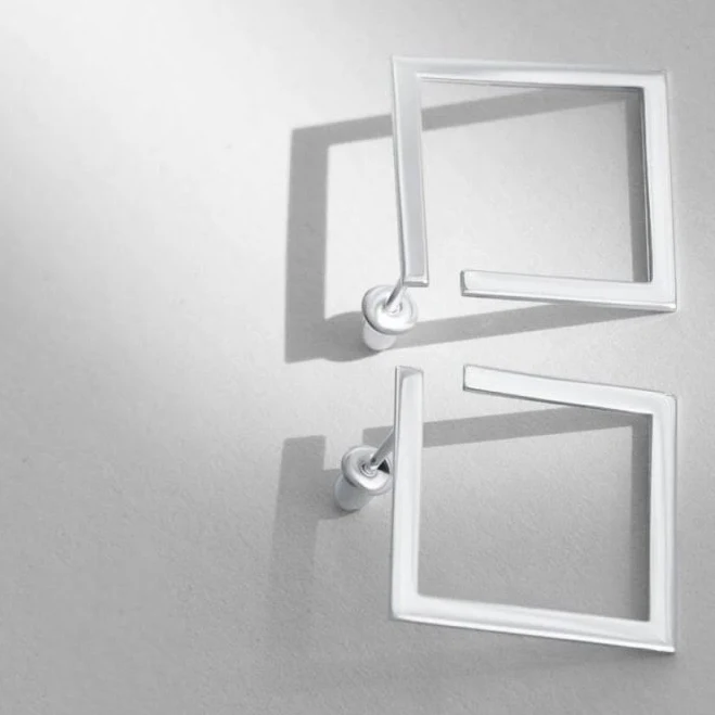 accessory Срібні сережки Геометрія Zarutsky $1860