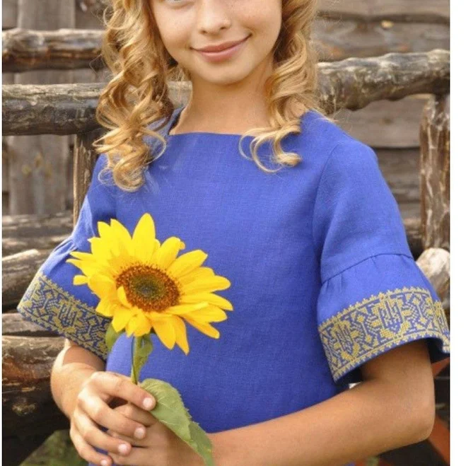 dress Вишиванка-сукня синій джинс Модна Хустка $1930