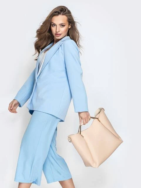 bag Бежевая сумка-тоут с металлическими ручками 21463 dressa.com.ua $1276