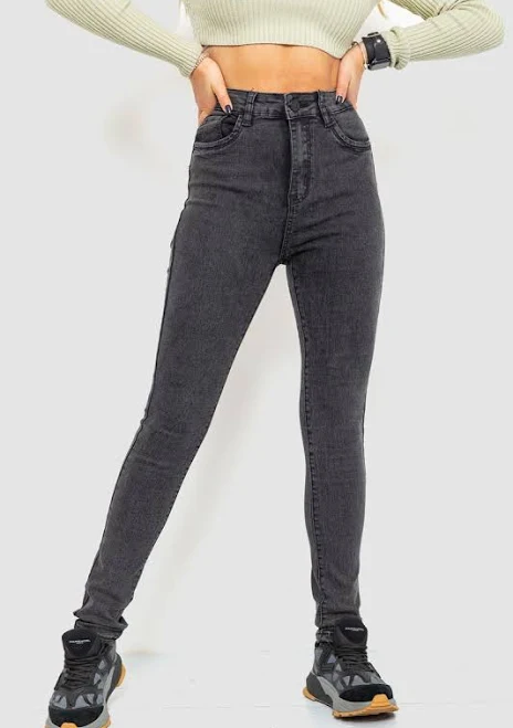 jeans Джинси жіночі стрейч, колір темно-сірий, 214R1452 AGER $399