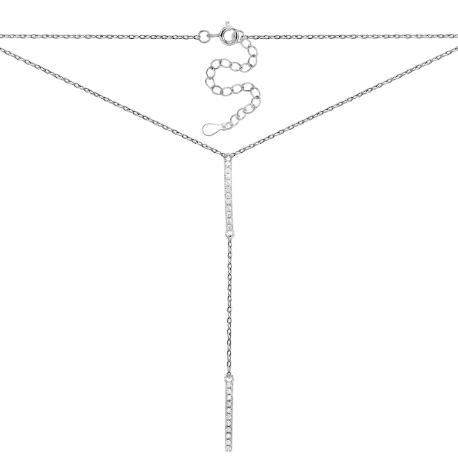 accessory Срібне кольє з фіанітами Золотий Вік $2189