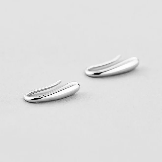 accessory Срібні Сережки Краплі Minimal $2210