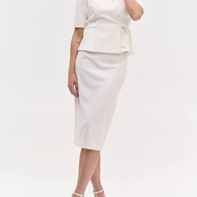 skirt Спідниця-олівець білого кольору Natali Bolgar $2298