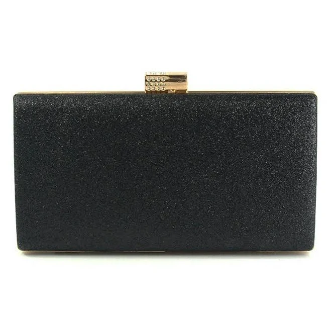 bag Клатч бокс на випускний чорний святковий з блискітками маленький вечірній 22x12x5 см. Сумки ROZETKA $750