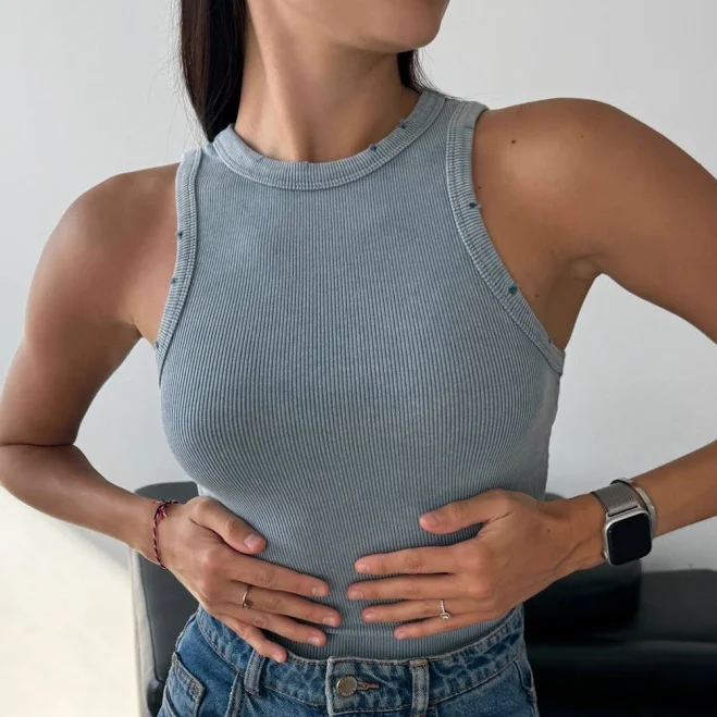 майки Майка з потертостями сіра LadyBoom $239