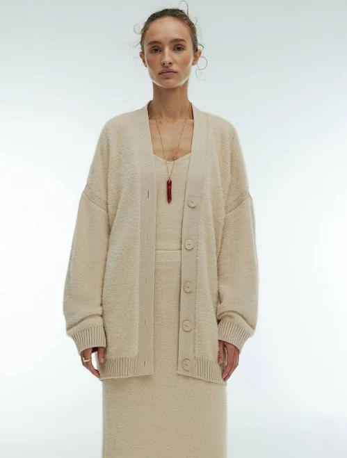 cardigan 25 Union Кардиган оверсайз з пухнастої пряжі з трикотажними вставками Ханні 25 Union $3000