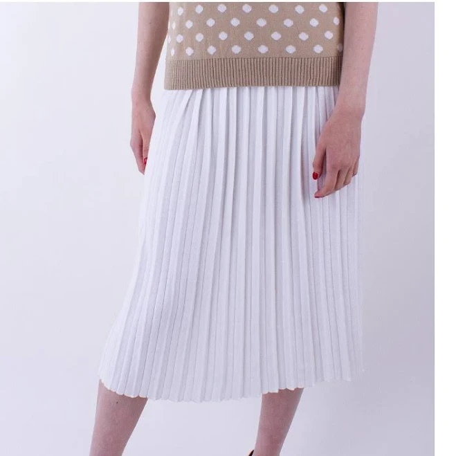 skirt Спідниця плісе білого кольору VD one $299