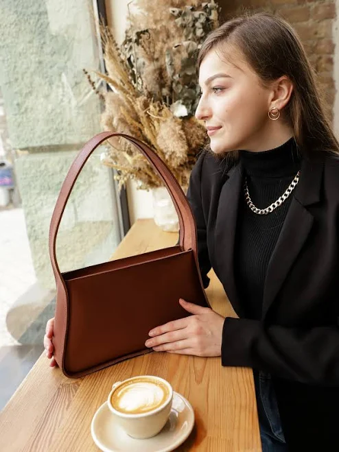 bag Жіноча шкіряна сумка Багет Лі, натуральна шкіра, колір Коричневий Bag Wow Store $2990