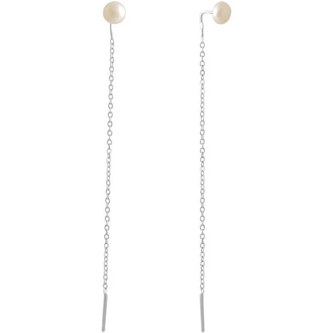 accessory Срібні сережки з натуральними перлами 2ct (2122401). Сережки ROZETKA $1690