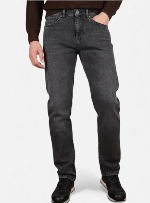 barrel jeans Джинси прямі темно-сірі 30 xhey.com.ua $1599