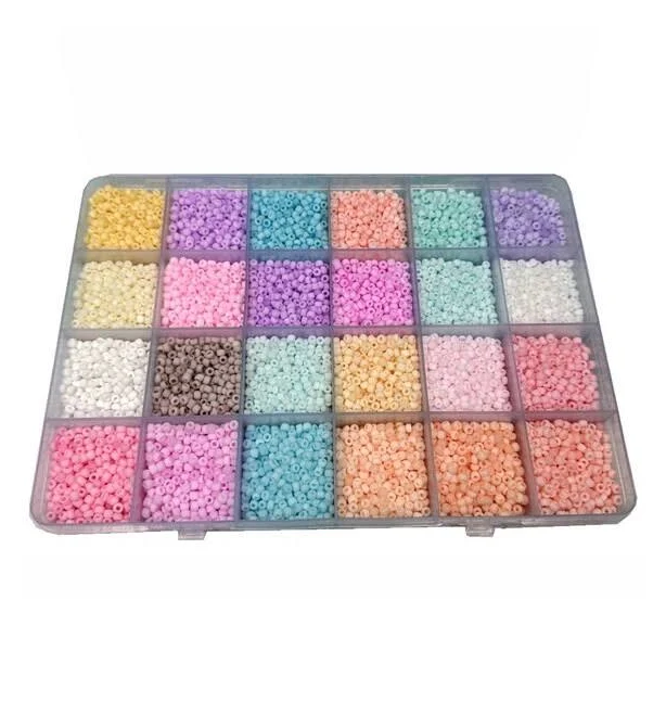 accessory Набір бісеру для плетіння браслетів і прикрас рукоділля творчості в органайзері Різнокольоровий (3430808). Виготовлення прикрас ROZETKA $335