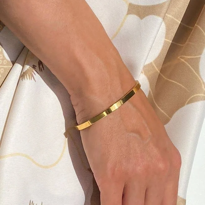 accessory Браслет минималистичный (золото) Шикарные Меха $349