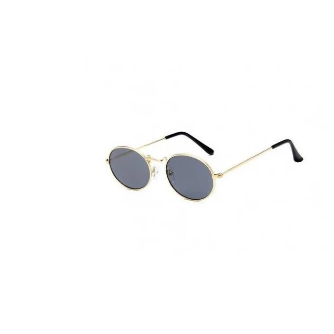 accessory Сонцезахисні жіночі стильні окуляри круглі для повсякденного носіння, окуляри від сонця для дівчат чорні лінзи Золотистий. Сонцезахисні окуляри ROZETKA $350