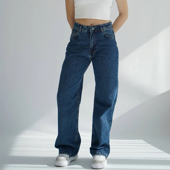 jeans Сині жіночі джинси прямого крою, розмір 36 label-shop.com.ua $1520