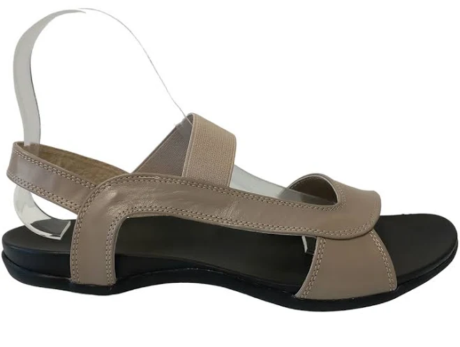 shoes Босоніжки жіночі шкіряні на зручній плоскій підошві колір капучино 36-41 Evrocomfort $2100