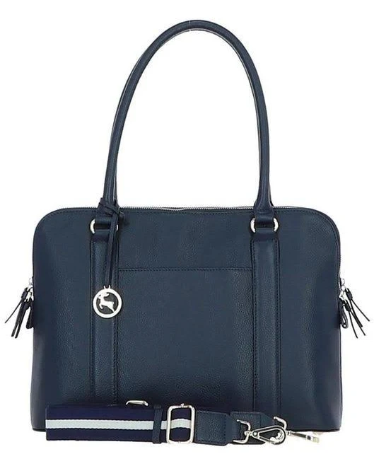 bag Сумка тоут через плече жіноча шкіряна велика Синій 36003 Ashwood (338182709) Kasta $7400