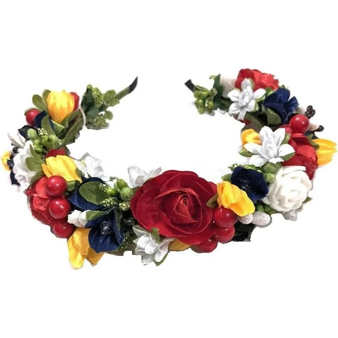 accessory Обруч Троянди трирядний дорослий плетений різнокольоровий. Обручі для волосся ROZETKA $373