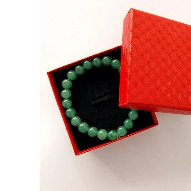 accessory Браслет із натурального каменю Зелений авантюрин + подарункова коробка. Біжутерні браслети ROZETKA $385