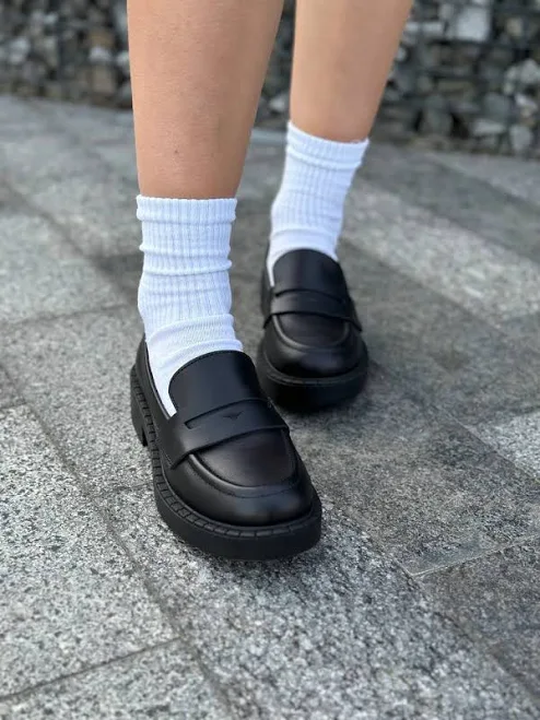 shoes Лофери жіночі шкіряні чорні 3912 Maletskiy $2280