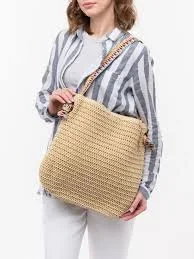 bag Плетена сумка-шопер світло-бежева shapochki-opt.com $396