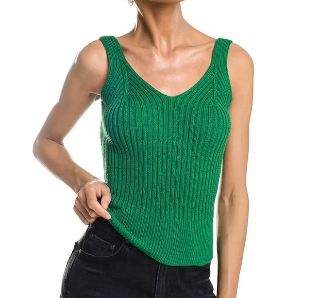 halter top Легкий топ з бавовни. Зелений 40-44 SVTR $1200