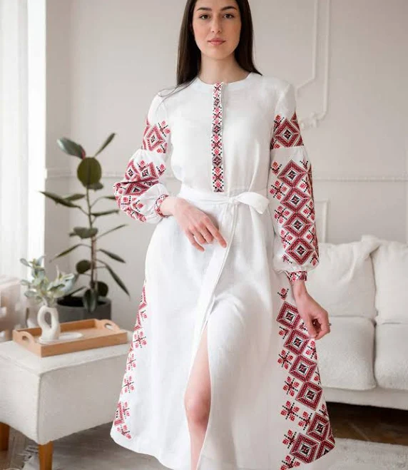 dress Жіноча сукня міді з вишивкою Мозаїка Вишиванка.Нет $4190