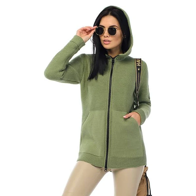 top Скорочений в'язаний кардиган. Зелений 42-46 SVTR $1950