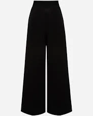 pants Штани-палаццо з високою талією чорні kachorovska.com $4200