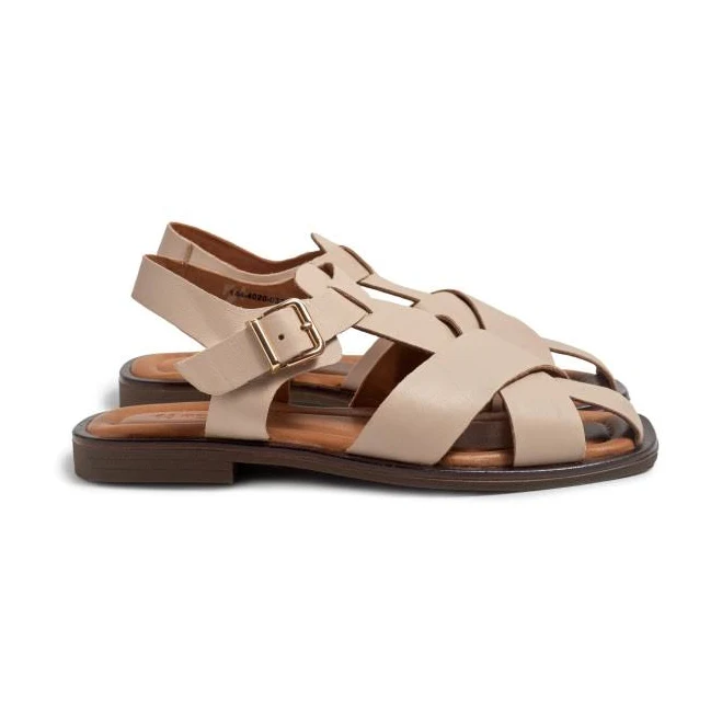 shoes Молочні шкіряні сандалі 4371 VECHOROVA vechorova.com.ua $3650