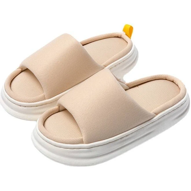 shoes Жіночі домашні тапочки Кремові cappone.in.ua $440