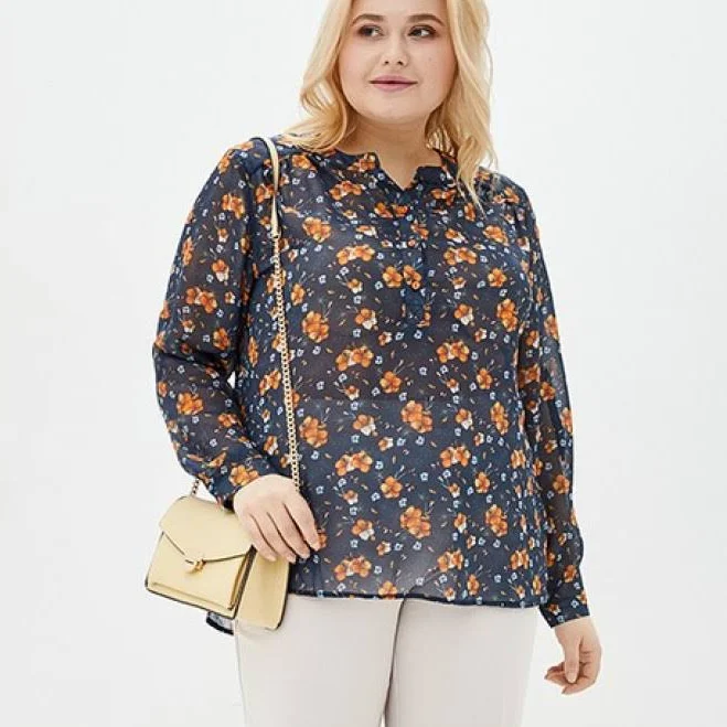 top Шифонова блуза з квітковим принтом jhiva.com.ua $450