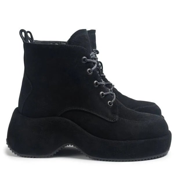 shoes Чорні замшеві черевики 4606 VECHOROVA vechorova.com.ua $3375