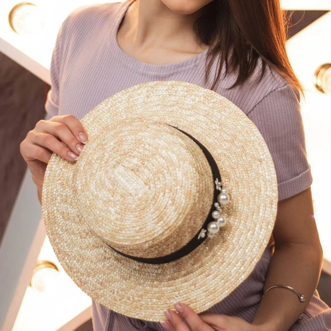 accessory Жіночий солом'яний капелюшок широкополий Solomka $500