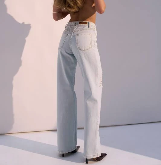 ripped jeans Світло-блакитні джинси з рваними деталями Samadhi $5200