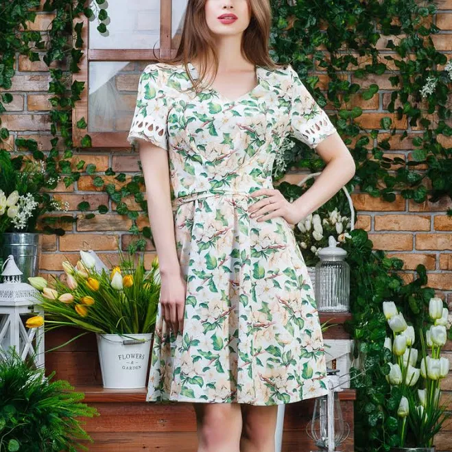 сукня Повітряне плаття квіти п-6362 ОМОDA.com.ua $350