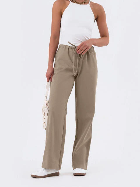 barrel jeans Прямі джинси бежевого кольору на лаштунці 68442 dressa.com.ua $949